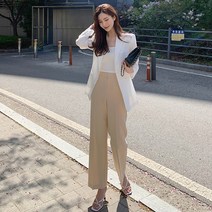 베니토 여성용 라이프 세미 슬림 스트레이트 팬츠