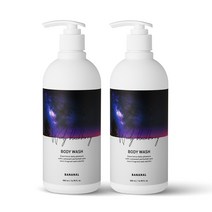 바나날 퍼퓸드 바디워시 우디 블랙베리, 500ml, 2개