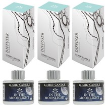 르미에 식물성 주정 디퓨저 100ml x 3p + 리드스틱 5p x 3개 세트, 인더문라이트