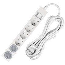 스윗홈 과부하차단 절전 6구 멀티탭 + 안전커버 2p 세트, 4.5m, 1개