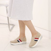 슈벨 통굽 키높이 캐주얼 밴드 슬립온