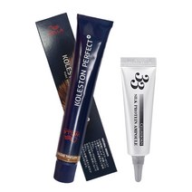 웰라 콜레스톤 퍼펙트 플러스 염색약 80g + 셀리본 33 실크 프로틴 앰플 12ml 세트, (8 / 02), 1세트