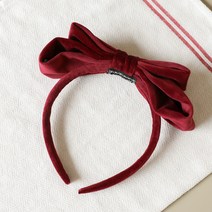 로로샤 여아용 벨벳 리본 헤어 밴드