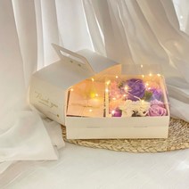 러블리팜 퀸로즈 용돈박스 + 라그라스 용돈봉투 + LED 조명 세트, 퍼플