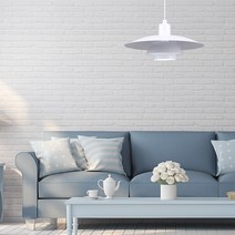 원하 LED 레이온 원형 1등 펜던트조명, 화이트