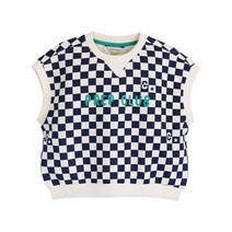 컬리수 아동용 체커보드 베스트 C231VEG52P