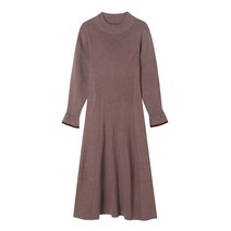 베스띠벨리 라운드넥 솔리드 플레어 원피스 BDOCX2984