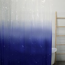 홈다움 내츄럴 은하수 PEVA 샤워커튼, 1개, 블루계열