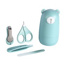 모어디어 유아용 곰돌이 손톱깍이 세트, 민트, 1세트