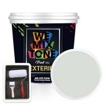 WEMIXTONE 외부용 EXTERIOR 페인트 3L + 붓 + 로울러 + 트레이 세트, WMT0061P01(페인트)