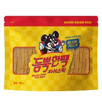 붐붐포 듬뿍한팩 피쉬 스틱 강아지 간식 져키 3개입, 1세트, 황태
