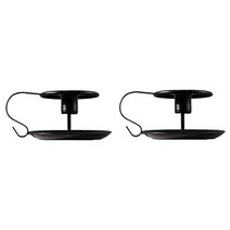 파라다이소 유럽식 고풍 디자인 거실 장식 로맨틱 빈티지 캔들 홀더 2p, 블랙