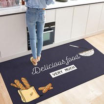 주방을 위한 주방같은 귀여운 방수 발매트, 바케트빵