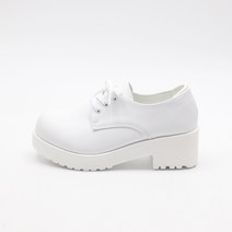 이즈릿 여성용 에피 둥근코 미들 통굽 옥스포드화 5.7cm