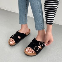 벨레페 여성용 빈즈 투 버클 슬리퍼