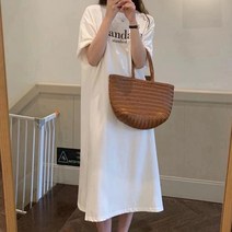 마켓에이 스탠다드 레터링 롱 원피스 티셔츠