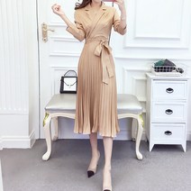 루나걸 블라써니 플리츠 원피스