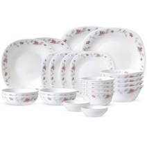 보르미올리 바칠레 로즈가든 4인 홈 식기세트 24p, 화이트, 7종