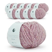 쎄비 트위드 에코 뜨개실 40g x 10p, 25 베이비핑크