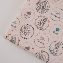 코튼빌 기모 면원단 20수 디즈니 프린세스 스토리, 샐먼