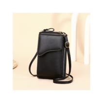 마인디 여성용 심플 무지 크로스 장지갑 휴대폰 가방 M210708-1466