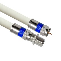 마하링크 국산 고급형 RF 안테나 화이트 5C 연장 동축 수제작 케이블 5M, MLZ-RAW050(화이트)