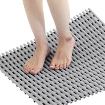 컴포리빙 욕실 미끄럼방지매트 고급 90 x 200cm, 그레이, 1개