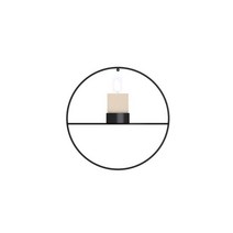 우아한 벽걸이 촛대, E-블랙