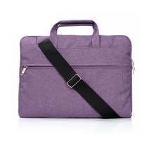 알럽컴 블랙 스트랩 비즈니스 노트북 백, 퍼플