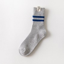 남성용 스트라이프 스포츠양말 2족, 그레이블루줄(AA1213-4)