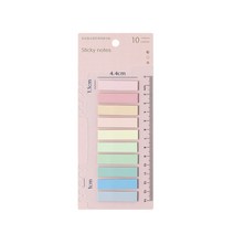 오트라 스티키 노트 분류 체크 점착메모지, 스퀘어 - 풀파스텔, 1개