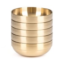 키친아트 금상첨화 티타늄 이중면기 대형 22 x 8.5 cm 12034, 골드, 5개