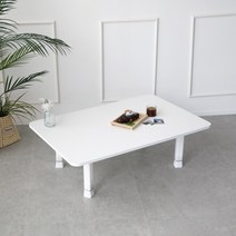 LPM 무광 샤르망 4단 높이조절형 테이블 900 x 600 mm, 스노우화이트