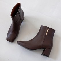 코나블루 여성용 사각코 앵클부츠 5.5cm DT3405