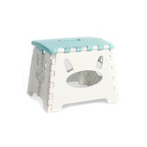 간편 접이식 미니 스툴 의자 LJ-ch048, 블루
