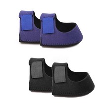 벨크로 발 뒤꿈치 보호 양쪽 패드 블랙 + 블루 세트, 1세트