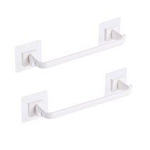 모나코올리브 렛이지 주방창 행주건조 거치랙 2p + 접착패드 4p 세트, 화이트(거치랙), 1세트