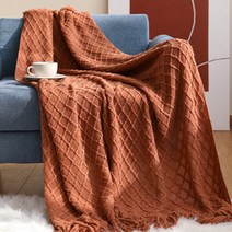 JCP 폼폼 다이아몬드 니트 블랭킷