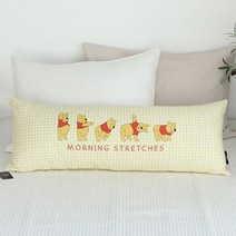 아망떼 디즈니 모닝스트레치 푸 순면 바디필로우 커버, YELLOW