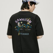 콰이어티스트 남성용 QT HAWAIIAN HITCHHIKER T SHIRT