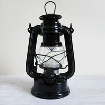 LED 호롱 램프 빈티지 캠핑랜턴 미니, 블랙, 1개