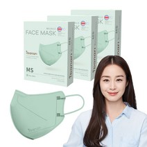 아이바나리 페이스 마스크 중소형 MS, 10개입, 3개, 네오 민트