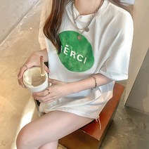 패션풀 여성용 메르시 패치 반팔 티셔츠 28165