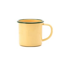 빈티지 법랑 머그컵 M 9cm, 노랑, 1개