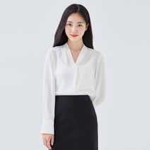 로엠 V넥 베이직 블라우스