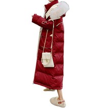 에스텔라 투컬러 임산부 롱패딩 WER62