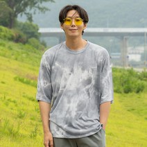파이브엑스라지 남성용 오버핏 물나염 반팔티