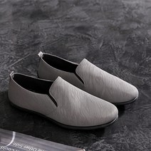 더플로우 유연한 크랙패턴 남성 슬립온 단화
