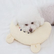 리토가토 반려동물 인견 아이스 반달 베개, 옐로우