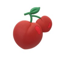 스토리너스 동물 친구들 팝톡 그립톡 케이스 거치대, 체리, 1개